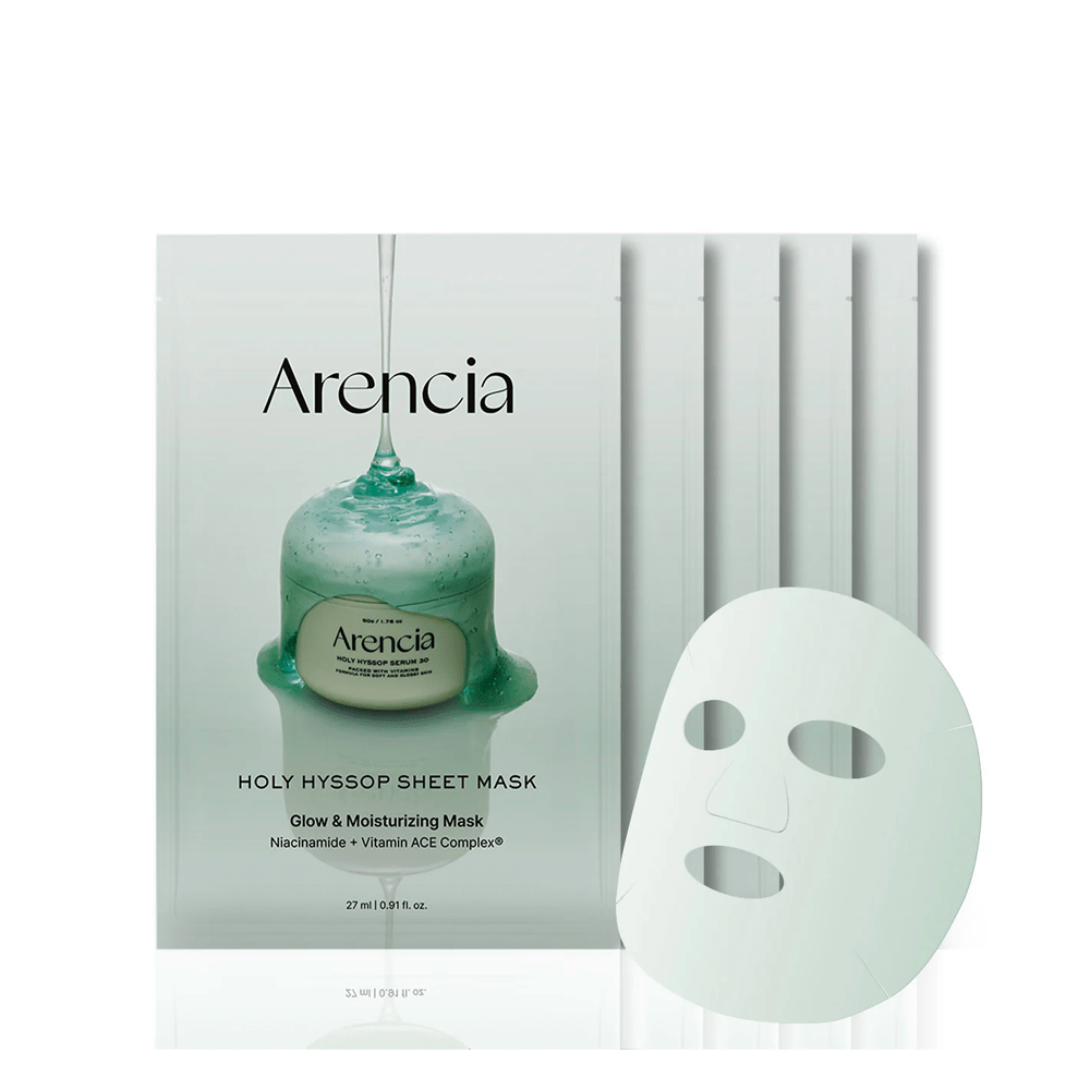 Arencia Holy Hyssop Sheet Mask 27ml x 5pcs