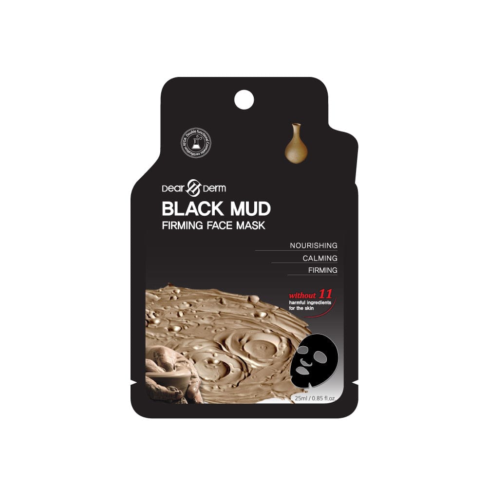 DEARDERM Black Sheet Face Masks - Black Mud