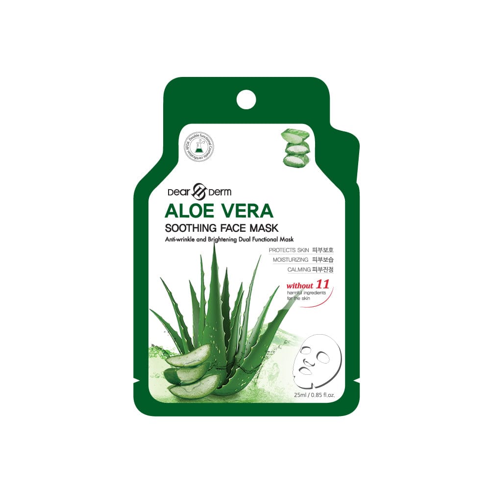 DEARDERM White Sheet Face Masks - Aloe Vera