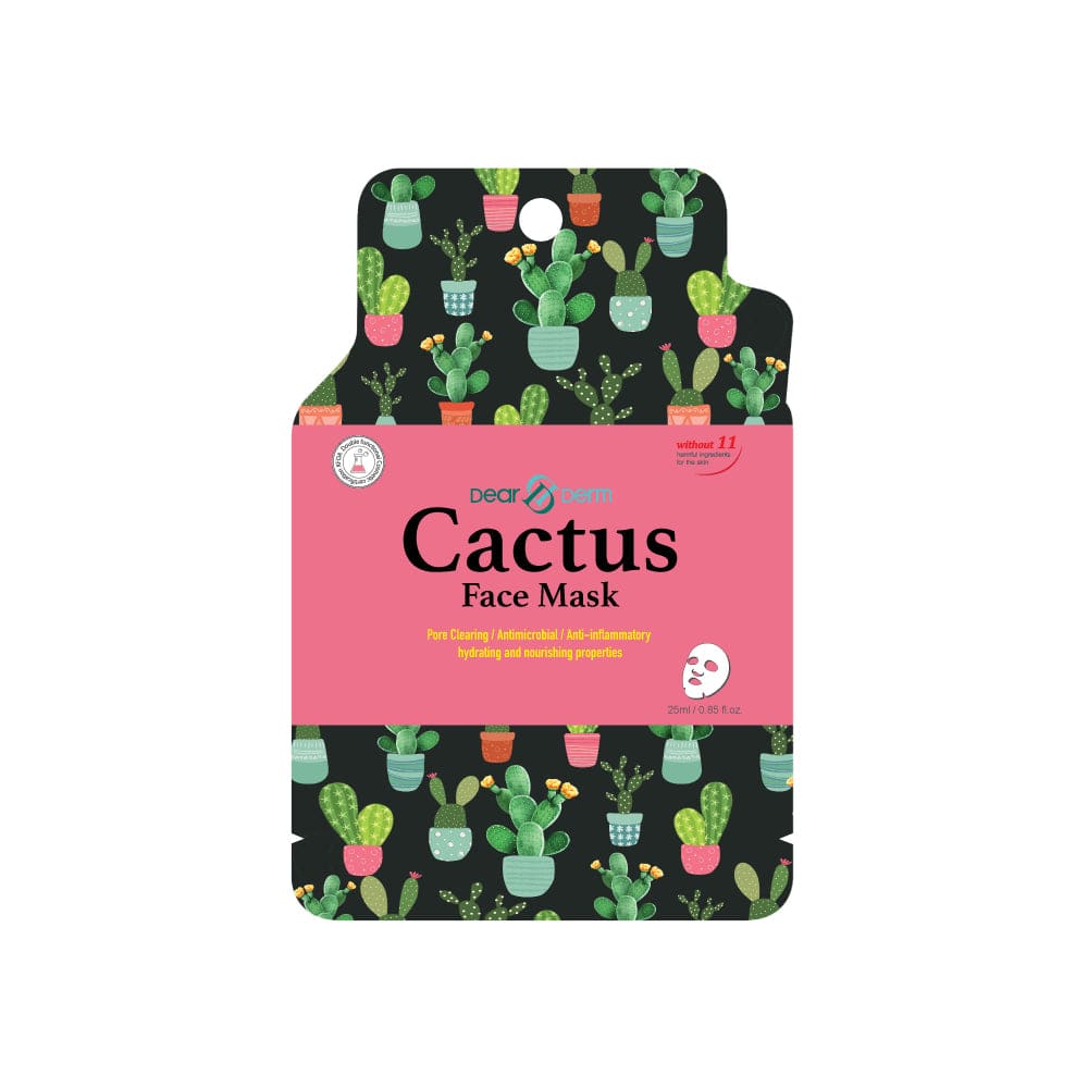 DEARDERM White Sheet Face Masks - Catctus