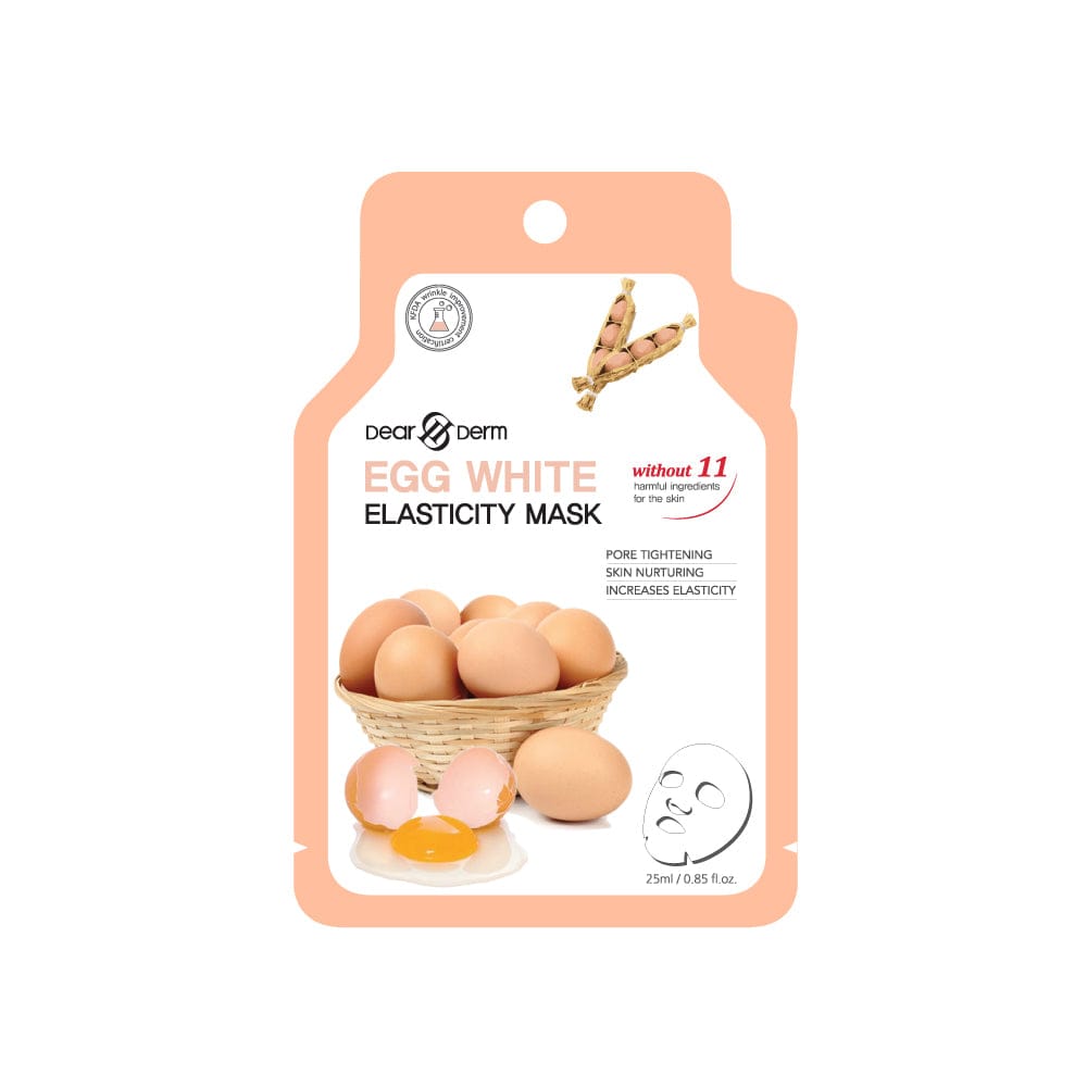 DEARDERM White Sheet Face Masks - Egg White
