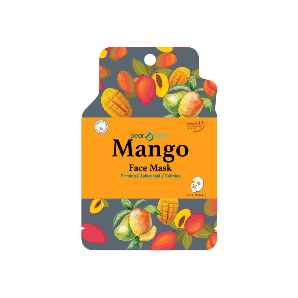 DEARDERM White Sheet Face Masks - Mango