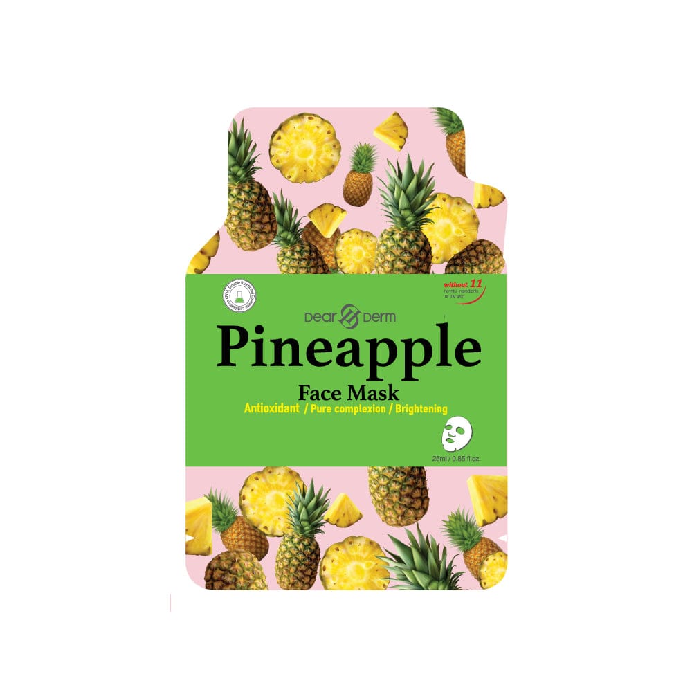DEARDERM White Sheet Face Masks - Pineapple
