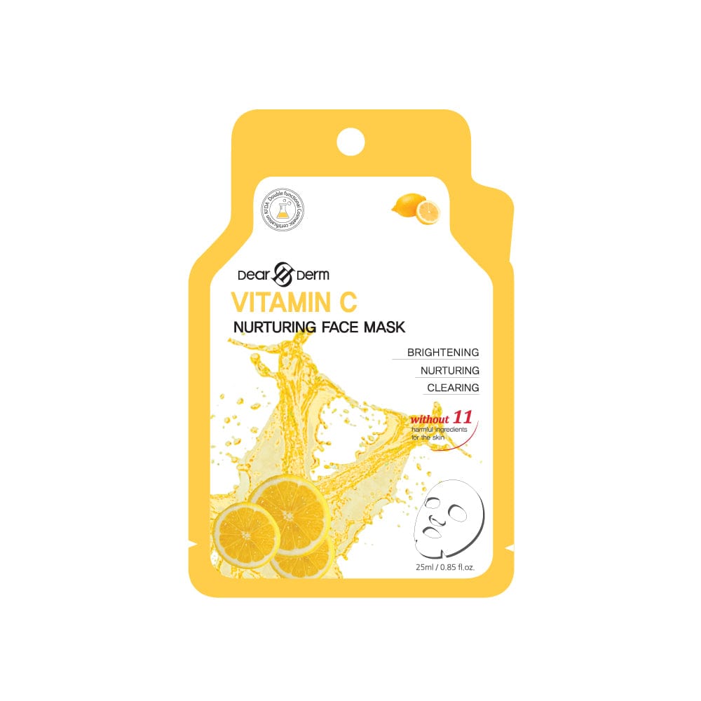 DEARDERM White Sheet Face Masks - Vitamin C