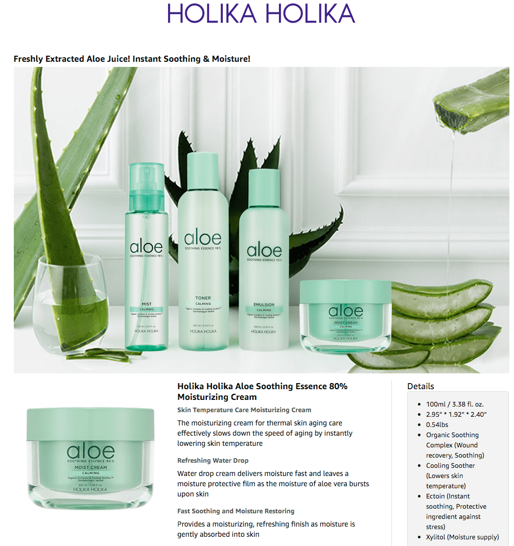 Holika Holika Aloe Soothing Essence 90% Emulsion (200ml)