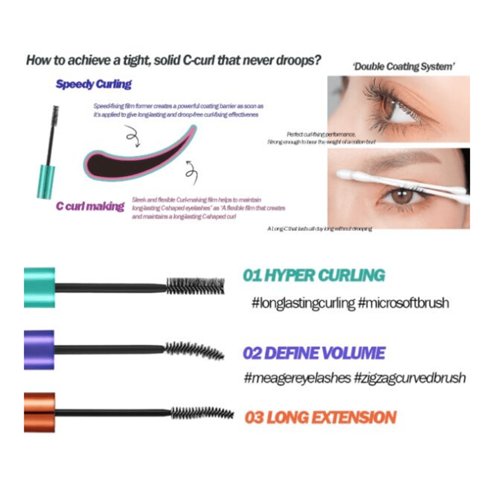 Holika Holika Lash Correcting Mascara Remover Set 01 - Hyper Curling