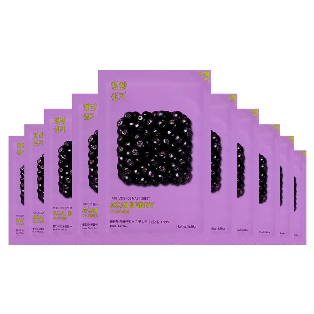 Holika Holika Pure Essence Acai Berry Mask Sheet 20ml x 10pcs