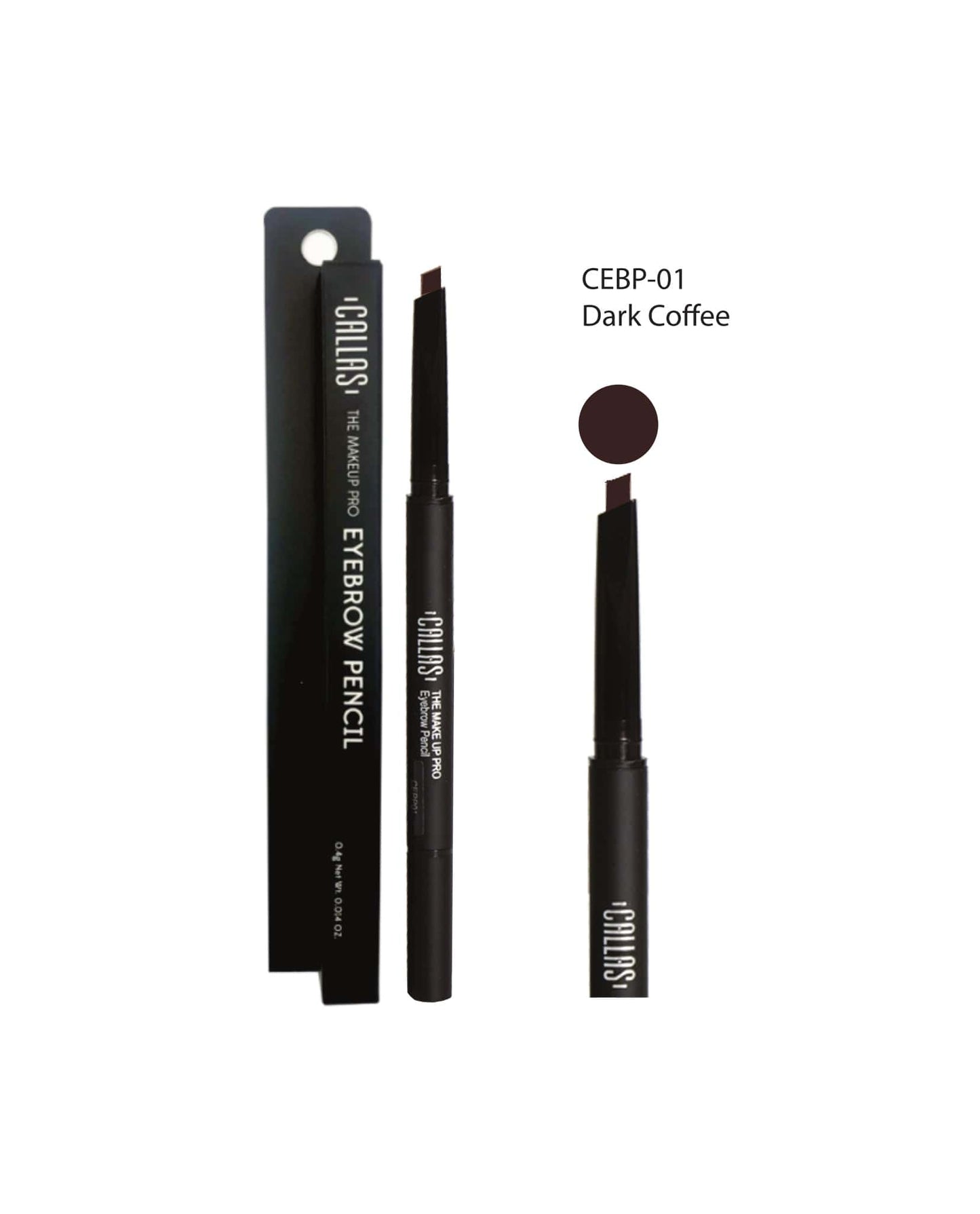 CALLAS The Makeup Pro Eyebrow Pencil (No Refill) 01 Dark Coffee