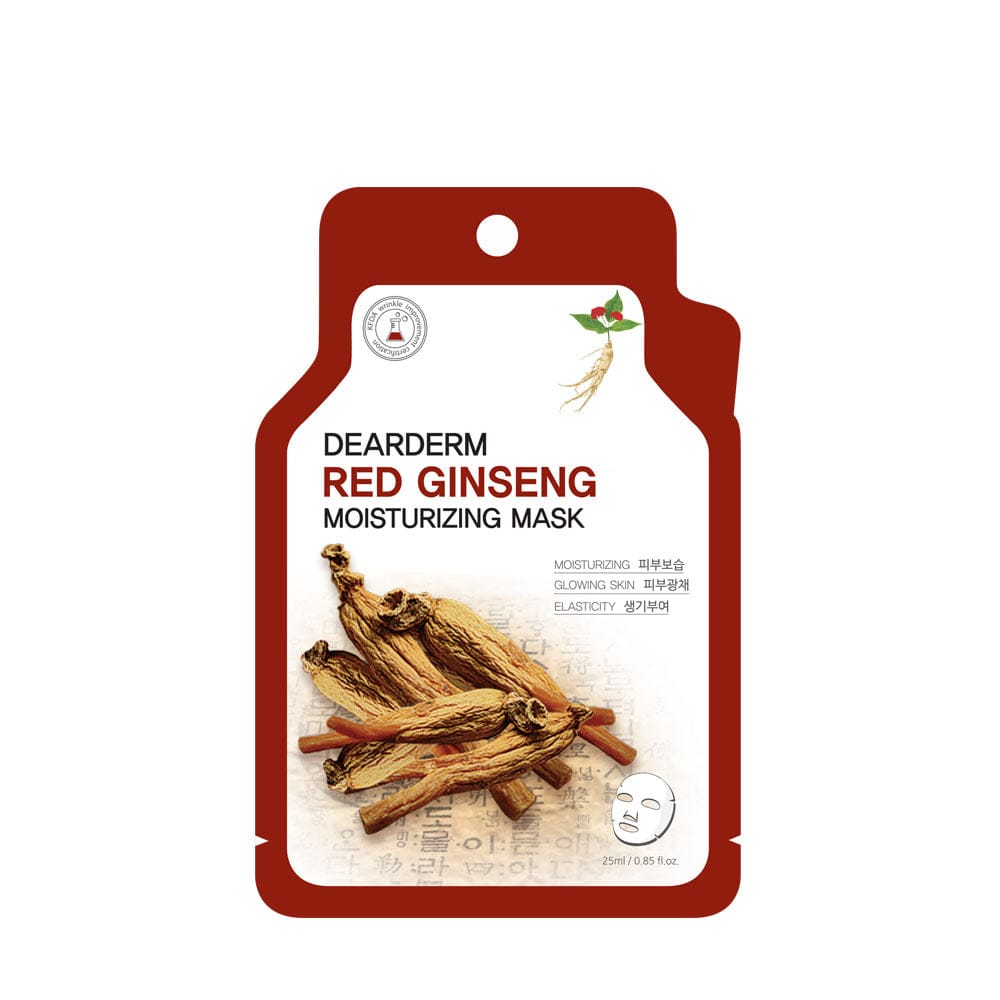 Copy of DEARDERM White Sheet Face Masks - Pure Snail Red Ginseng