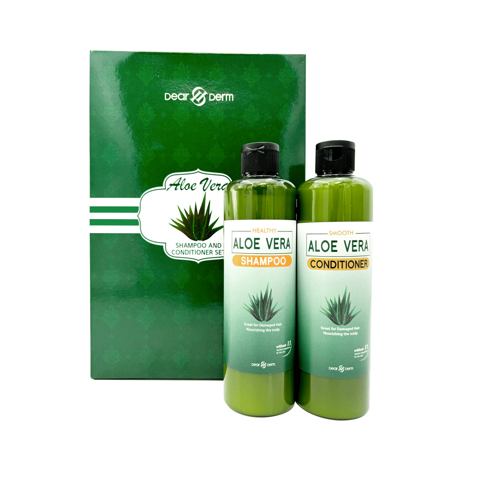 DEARDERM Aloe Vera Shampoo & Conditioner Set