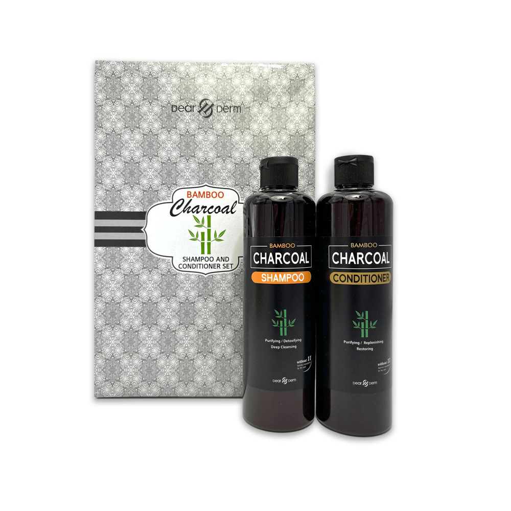 DEARDERM Bamboo Charcoal Shampoo & Conditioner Set