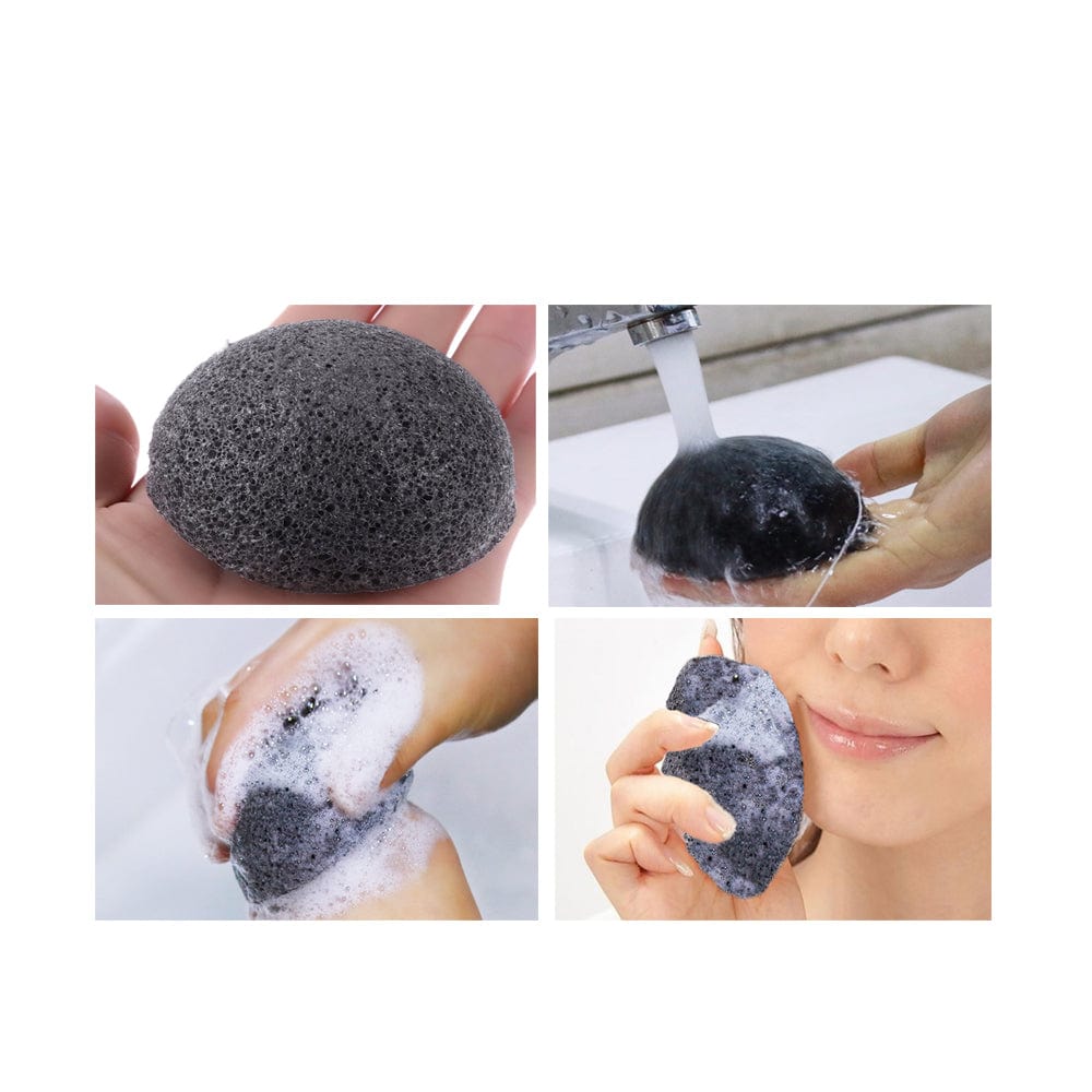 DEARDERM Konjac Bamboo Charcoal Cleansing Puff