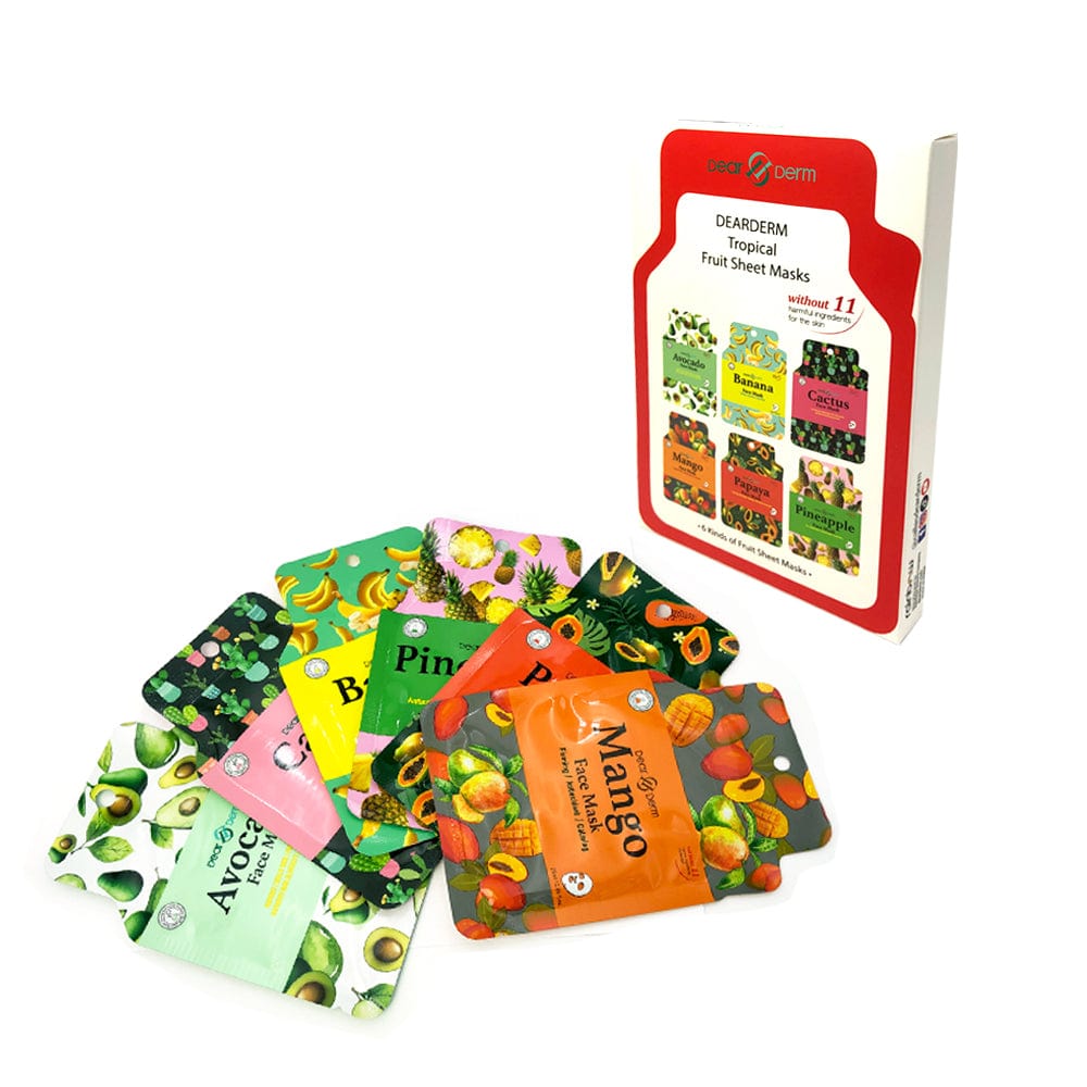 DEARDERM Tropical Face Mask Set (6 masks)