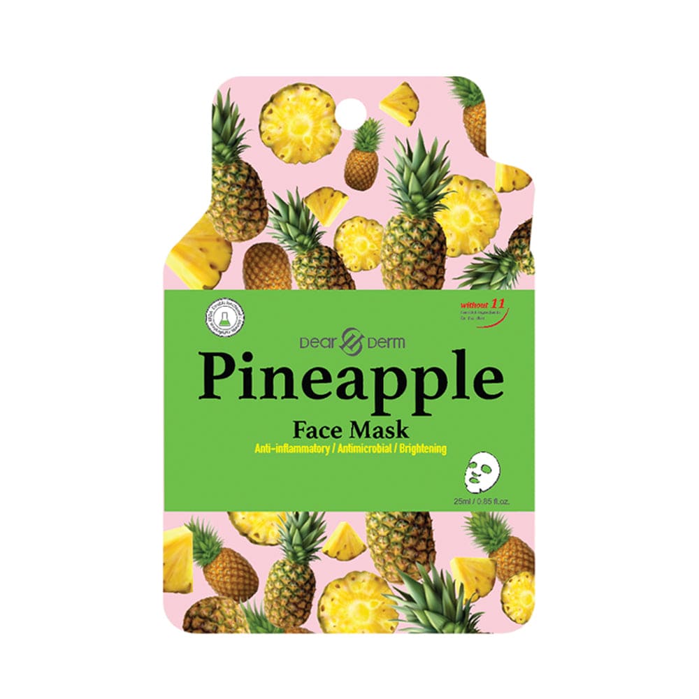 DEARDERM White Sheet Face Masks - Pineapple