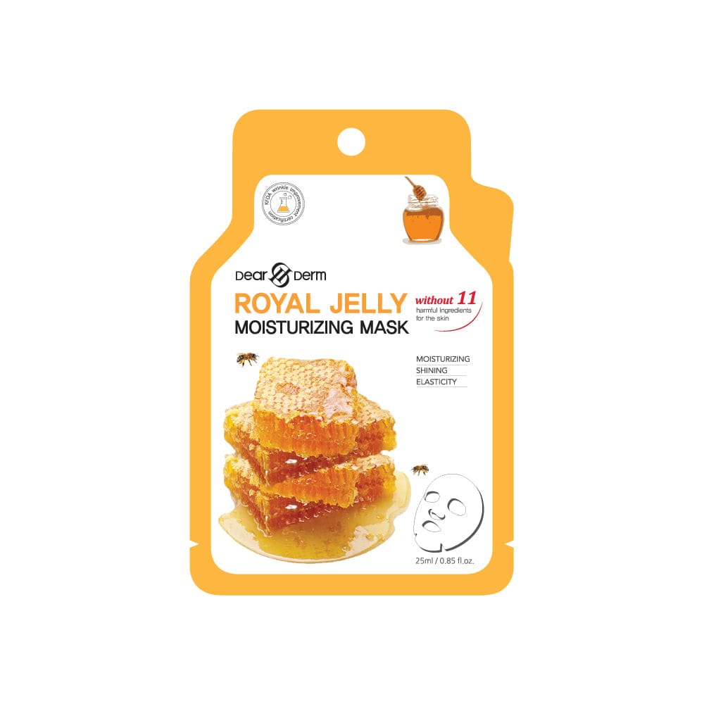 DEARDERM White Sheet Face Masks - Royal Jelly