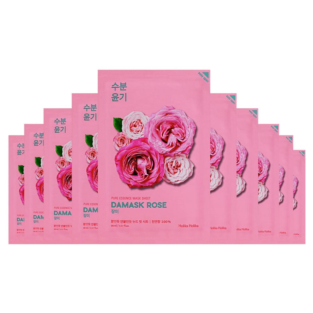 Holika Holika Pure Essence Damask Rose Mask Sheet 20ml x 10pcs