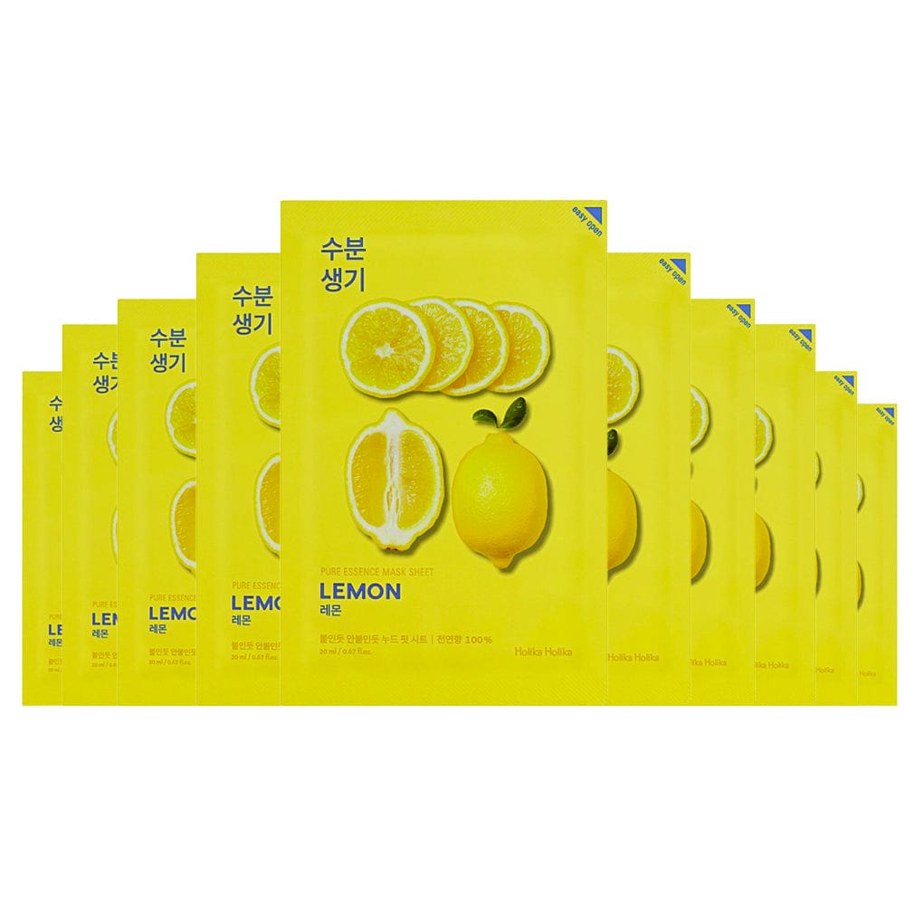 Holika Holika Pure Essence Lemon Mask Sheets 20ml x 10pcs