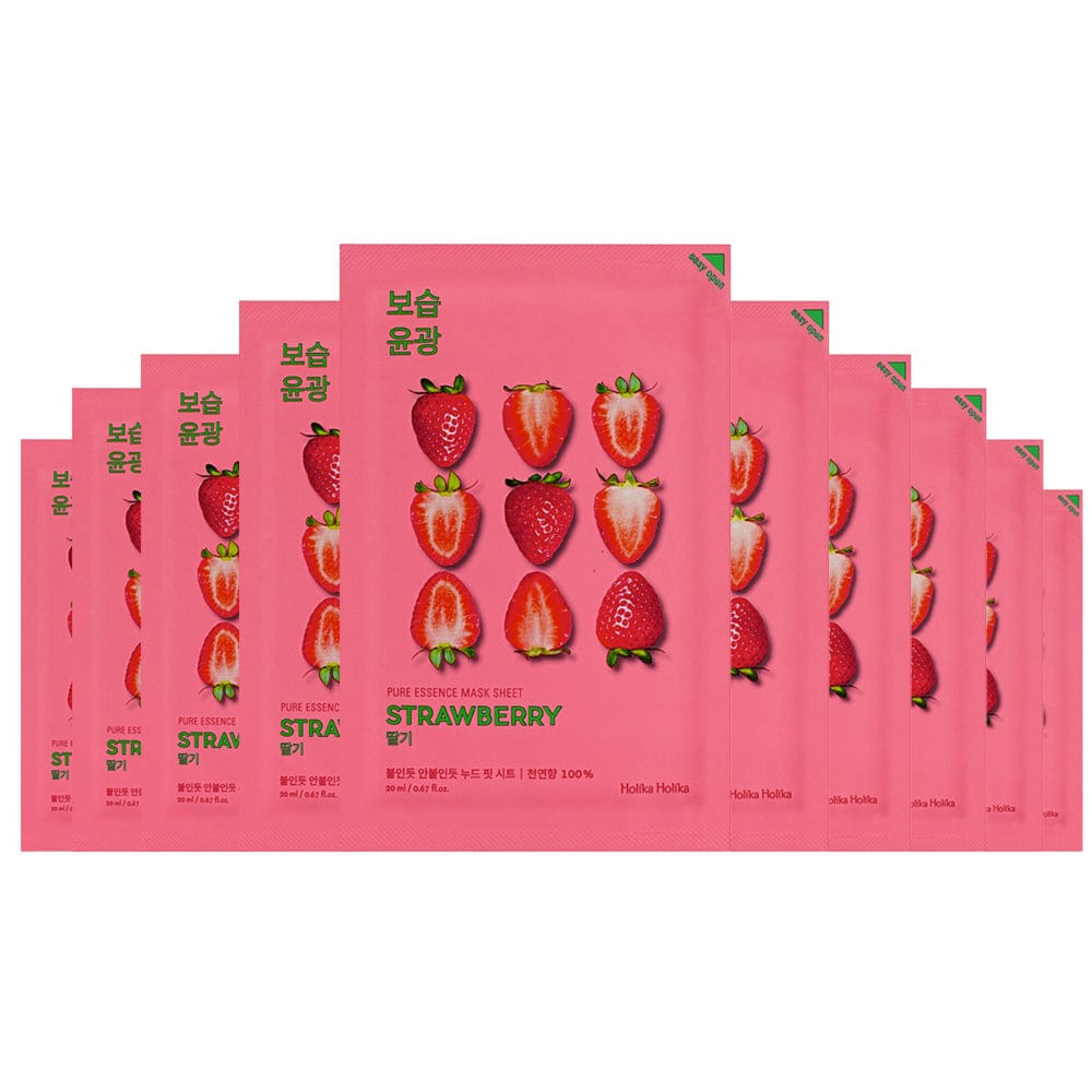 Holika Holika Pure Essence Strawberry Mask Sheets 20ml x 10pcs