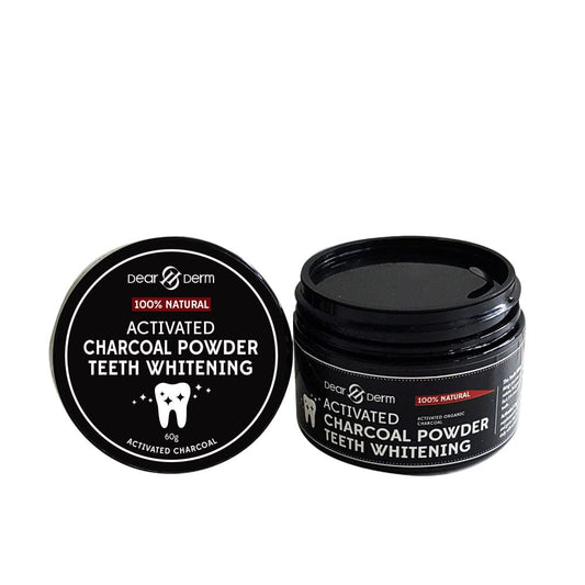 DEARDERM 100% Natural Activated Charcoal Powder Teeth Whitening