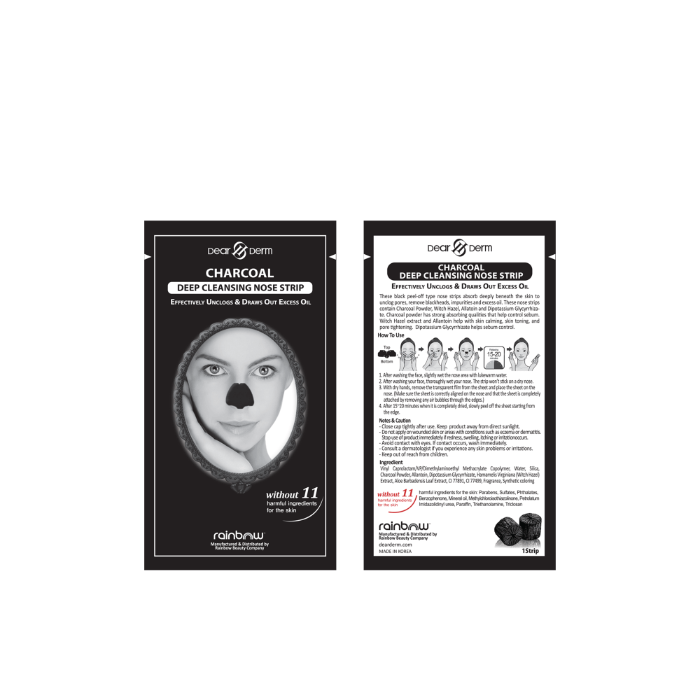 DEARDERM Charcoal Deep Cleansing Nose Pore Strip