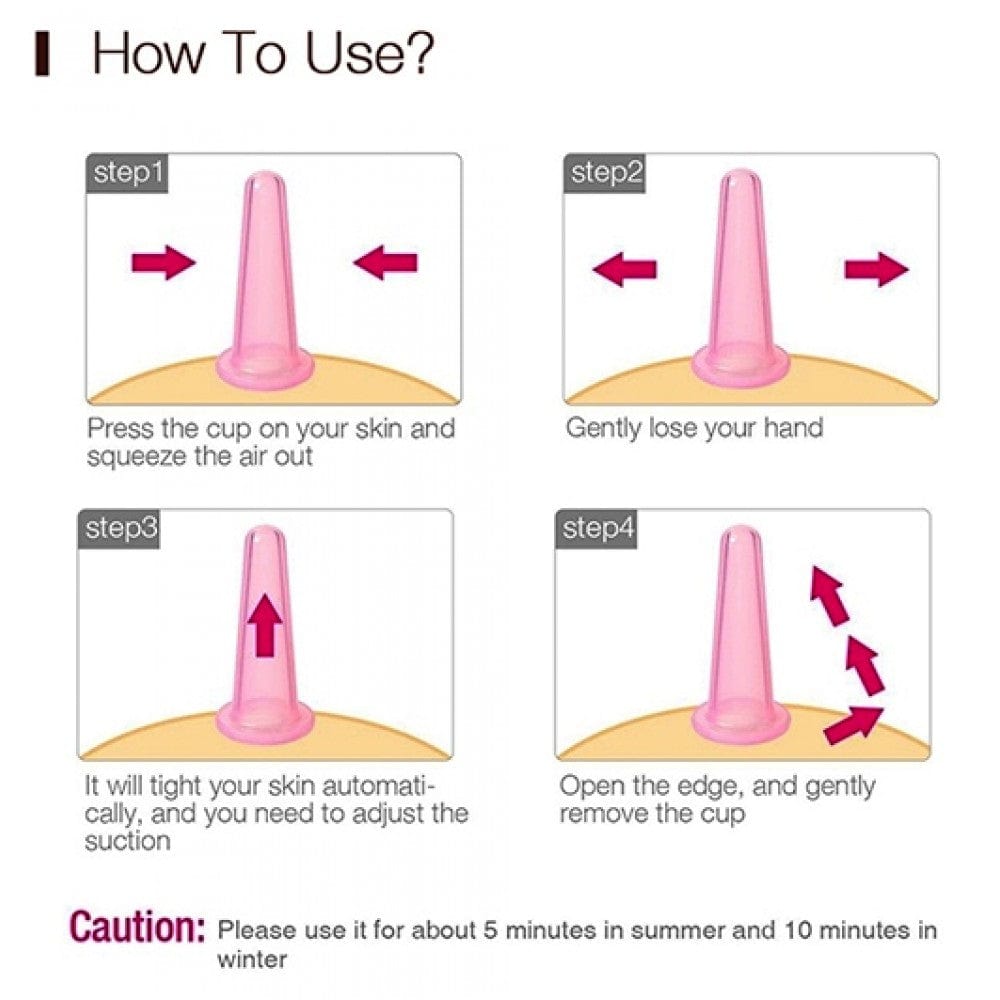 DEARDERM Silicone Facial Cupping Therapy Set