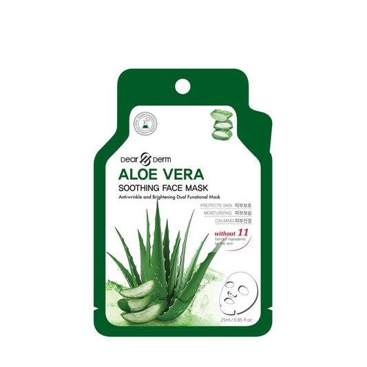 DEARDERM White Sheet Face Masks Aloe Vera